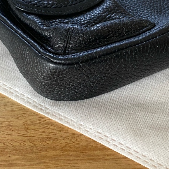 Brighton Crossbody with Ruffle Trim pebbled leather bag - Picture 8 of 15